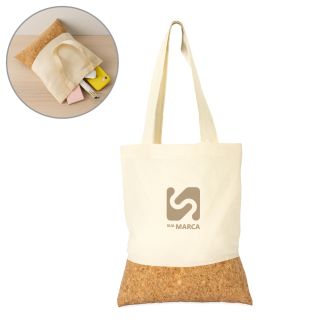 Sacola Ecológica Algodão Fundo Cortiça