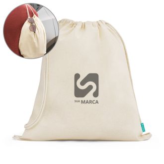 Sacola Tipo Mochila em Algodão Orgânico Nampula