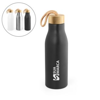 Squeeze Toomey em Aço Inox 90% Reciclado, de Parede Simples 570ml