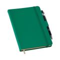 Caderneta tipo MOLESKINE Preto com Suporte para Caneta