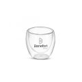 Copo Vidro Parede Dupla 80ml