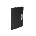 Caderno em PU com placa em metal