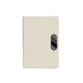 Caderno em PU com placa em metal