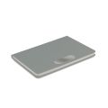 Caderno em PU com placa em metal