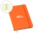 Caderneta tipo MOLESKINE Laranja com Pauta