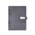 Caderno Fichário Couro Sintético