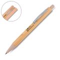 Caneta em Bambu com Detalhe em Metal e Plástico