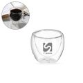 Copo Vidro Parede Dupla 80ml