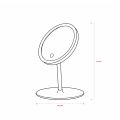 Espelho de Mesa Plástico com LED