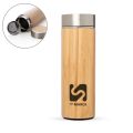 Garrafa Bambu e Inox 400 ml