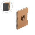 Caderno Capa em Papelão Reciclado com Caneta