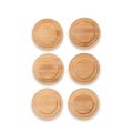 Kit Porta-Copos Bambu 6 Peças