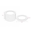 Kit Porta-Copos Bambu 6 Peças