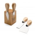 Kit Queijo 4 Peças Suporte Magnético