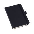 Caderneta tipo MOLESKINE com Suporte para Caneta - com Pauta - LG3782