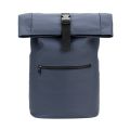 Mochila "Roll Top" em PU com Bolso para Notebook (16")