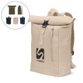 Mochila "Roll Top" em Algodão Reciclado e Poliéster Reciclado (380 g/m²) - SAINT