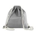 Sacola/Mochila em algodão mescla reciclado 140g/m²